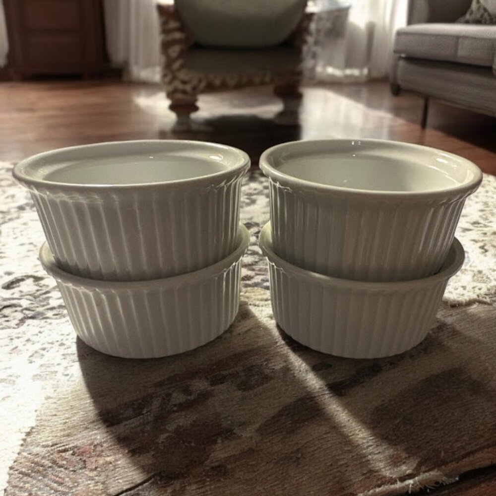 Set of 4 BIA Ramekins~ Small Dish~ Baking (H)